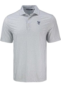 Cutter and Buck Scranton Wilkes Grey Pike Diamond Dot Big and Tall Polo