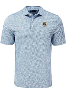 Cutter and Buck Toledo Mud Hens Navy Blue Pike Diamond Dot Big and Tall Polo