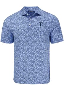 Cutter and Buck Tulsa Drillers Blue Pike Flora Big and Tall Polo