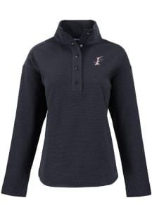Cutter and Buck Albuquerque Isotopes Womens Black Hunts Point Qtr Zip