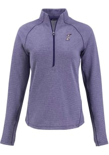 Cutter and Buck Albuquerque Isotopes Womens Purple Pehastin Qtr Zip