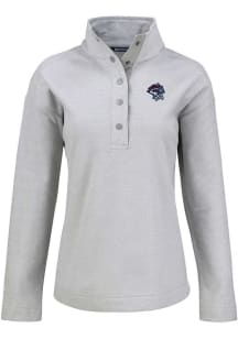 Cutter and Buck Binghamton Rumble Ponies Womens Grey Hunts Point Qtr Zip