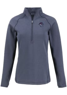 Cutter and Buck Binghamton Rumble Ponies Womens Navy Blue Pehastin Qtr Zip