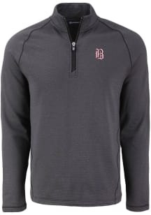 Cutter and Buck Birmingham Barons Mens Black Pehastin Long Sleeve Qtr Zip Pullover