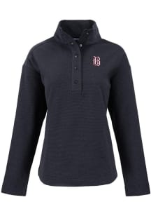 Cutter and Buck Birmingham Barons Womens Black Hunts Point Qtr Zip