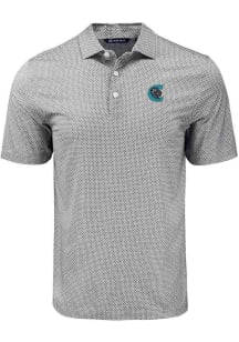 Cutter and Buck Charlotte Knights Black Pike Diamond Dot Big and Tall Polo