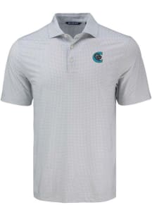 Cutter and Buck Charlotte Knights Grey Pike Diamond Dot Big and Tall Polo