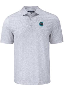 Cutter and Buck Charlotte Knights Grey Pike Flora Big and Tall Polo