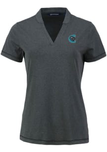 Cutter and Buck Charlotte Knights Womens Black Forge Short Sleeve T-Shirt
