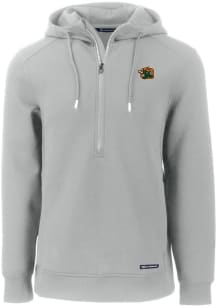 Cutter and Buck Greensboro Grasshoppers Mens Grey Roam Long Sleeve Hoodie