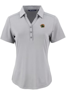 Cutter and Buck Greensboro Grasshoppers Womens Grey Forge Eco Polo Short Sleeve Polo Shirt