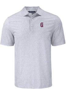 Cutter and Buck Greenville Drive Grey Pike Flora Big and Tall Polo