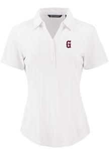 Cutter and Buck Greenville Drive Womens White Forge Eco Polo Short Sleeve Polo Shirt