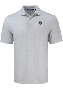 Cutter and Buck Gwinnett Stripers Mens Grey Pike Diamond Dot Short Sleeve Polo