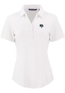 Cutter and Buck Gwinnett Stripers Womens White Forge Eco Polo Short Sleeve Polo Shirt
