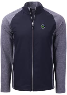 Cutter and Buck Hillsboro Hops Mens Navy Blue Adapt Eco Light Weight Jacket