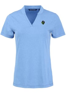 Cutter and Buck Hillsboro Hops Womens Blue Forge Short Sleeve T-Shirt