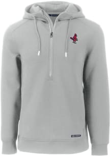 Cutter and Buck Memphis Redbirds Mens Grey Roam Long Sleeve Hoodie