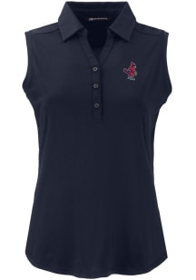 Cutter and Buck Memphis Redbirds Womens Navy Blue Forge Eco Polo Shirt