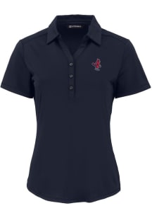 Cutter and Buck Memphis Redbirds Womens Navy Blue Forge Eco Polo Short Sleeve Polo Shirt