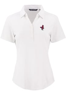 Cutter and Buck Memphis Redbirds Womens White Forge Eco Polo Short Sleeve Polo Shirt