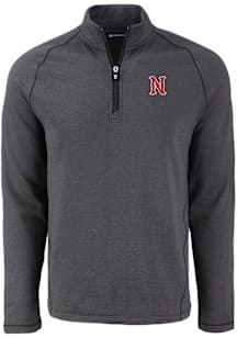 Cutter and Buck Nashville Sounds Mens Black Pehastin Long Sleeve Qtr Zip Pullover