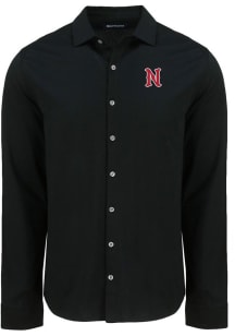 Cutter and Buck Nashville Sounds Mens Black Advantage Soft Pique Long Sleeve Dress Shirt