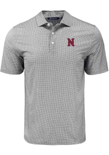 Cutter and Buck Nashville Sounds Mens Black Pike Diamond Dot Short Sleeve Polo