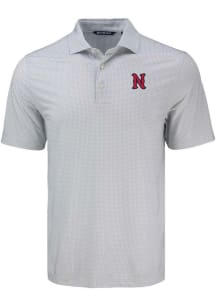 Cutter and Buck Nashville Sounds Mens Grey Pike Diamond Dot Short Sleeve Polo