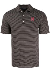 Cutter and Buck Nashville Sounds Mens Black Forge Eco Fine Line Short Sleeve Polo
