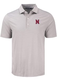 Cutter and Buck Nashville Sounds Mens Grey Forge Eco Fine Line Short Sleeve Polo