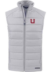 Cutter and Buck Utah Utes Mens Charcoal Vault Evoke Sleeveless Jacket