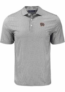 Cutter and Buck Norfolk Tides Black Pike Diamond Dot Big and Tall Polo