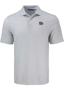 Cutter and Buck Norfolk Tides Grey Pike Diamond Dot Big and Tall Polo