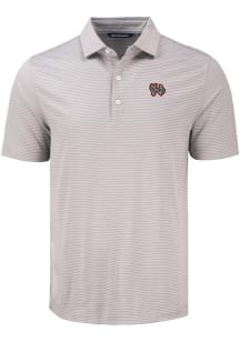 Cutter and Buck Norfolk Tides Mens Grey Forge Eco Fine Line Short Sleeve Polo