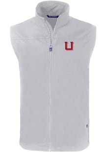 Cutter and Buck Utah Utes Mens Grey Charter Sleeveless Jacket