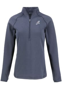 Cutter and Buck Reno Aces Womens Navy Blue Pehastin Qtr Zip