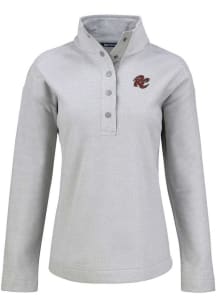 Cutter and Buck Sacramento River Cats Womens Grey Hunts Point Qtr Zip