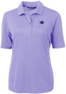 Cutter and Buck Cincinnati Reds Womens Pink Mono Virtue Eco Pique Short Sleeve Polo Shirt