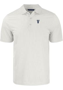 Cutter and Buck Villanova Wildcats White Pike Symmetry Big and Tall Polo