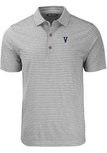 Cutter and Buck Villanova Wildcats Grey Forge Heather Stripe Big and Tall Polo