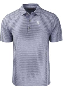 Cutter and Buck Villanova Wildcats Navy Blue Forge Heather Stripe Big and Tall Polo