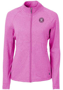 Cutter and Buck Houston Astros Womens Purple Mono Adapt Eco Knit Light Weight Jacket