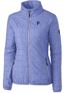 Cutter and Buck Pittsburgh Pirates Womens Lavender Mono Rainier PrimaLoft Filled Jacket