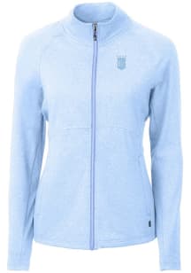 Cutter and Buck Kansas City Royals Womens Blue Mono Adapt Eco Knit Light Weight Jacket