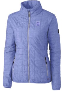 Cutter and Buck Kansas City Royals Womens Lavender Mono Rainier PrimaLoft Filled Jacket