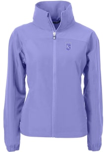 Cutter and Buck Kansas City Royals Womens Pink Mono Charter Eco Light Weight Jacket