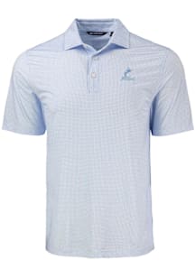 Cutter and Buck Miami Marlins Blue Mono Pike Diamond Dot Big and Tall Polo