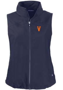 Cutter and Buck Virginia Cavaliers Womens Navy Blue Charter Vest