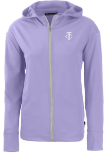 Cutter and Buck Minnesota Twins Womens Pink Mono Daybreak Light Weight Jacket